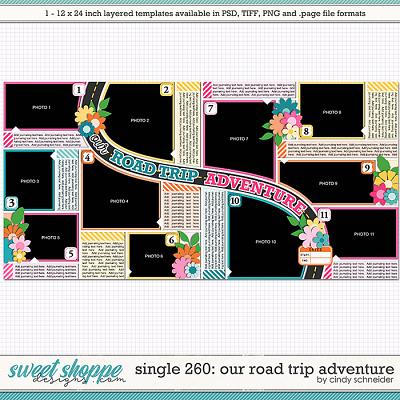 Cindy's Layered Templates - Single 260: Our Road Trip Adventure by Cindy Schneider
