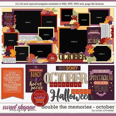 Cindy's Layered Templates - Double the Memories: October by Cindy Schneider
