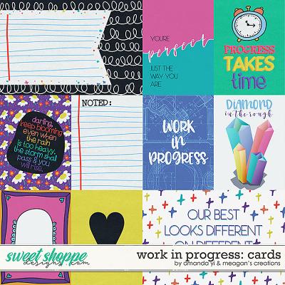 Work in progress: cards by Amanda Yi & Meagan's Creations