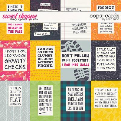 Oops Cards by Erica Zane