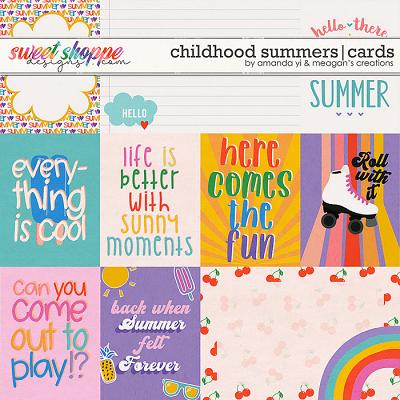 Childhood summers: cards by Amanda Yi & Meagan's Creations