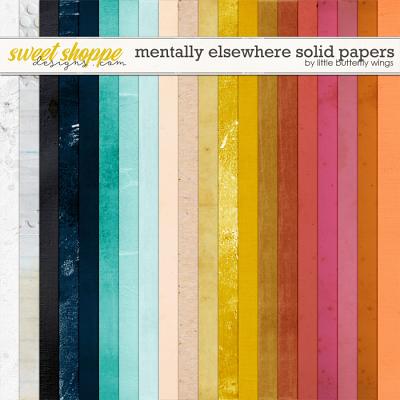 Mentally Elsewhere solid papers by Little Butterfly Wings