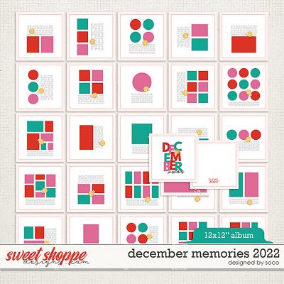 December Memories 2022: 12x12 Template Album | Designed by Soco