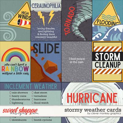 Stormy Weather Cards by Clever Monkey Graphics 