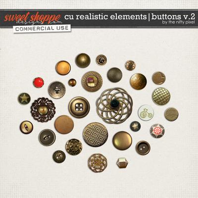 CU REALISTIC ELEMENTS | BUTTONS V.2 by The Nifty Pixel