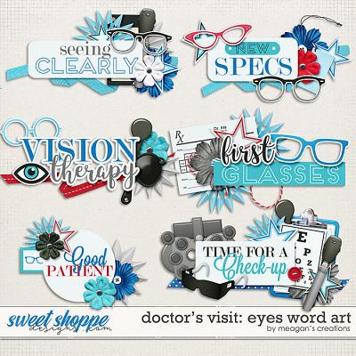 Doctor's Visit: Eyes Word Art by Meagan's Creations