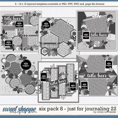 Cindy's Layered Templates - Six Pack 8: Just for Journaling 22 by Cindy Schneider