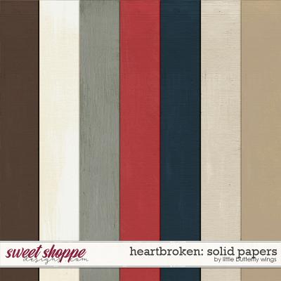 Heartbroken: solid papers by Little Butterfly Wings