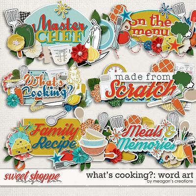 What's Cooking?: Word Art by Meagan's Creations
