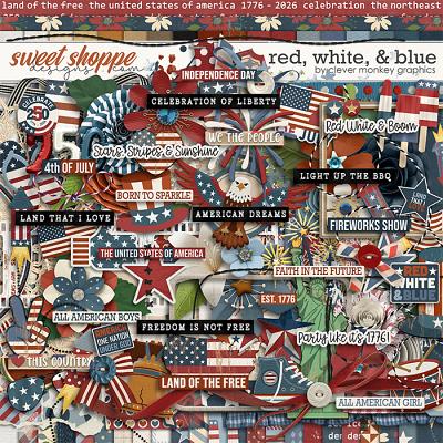 Red, White, & Blue by Clever Monkey Graphics