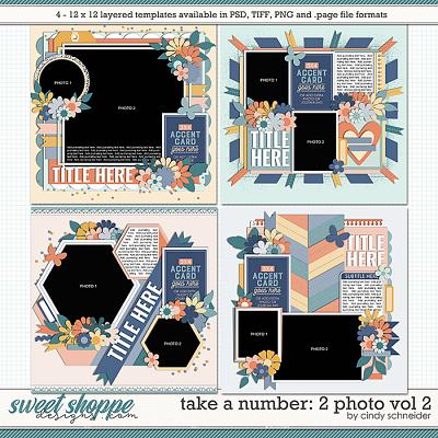 Cindy's Layered Templates - Take a Number: 2 Photo Vol. 2 by Cindy Schneider