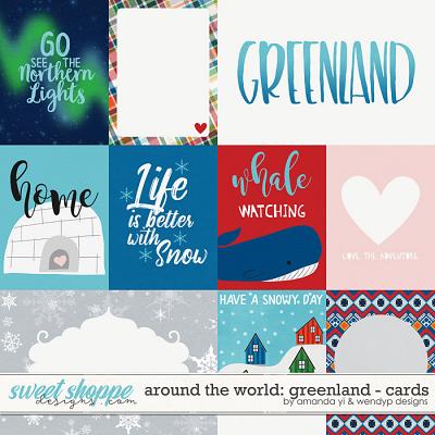 Around the world: Greenland - Cards by Amanda Yi & WendyP Designs