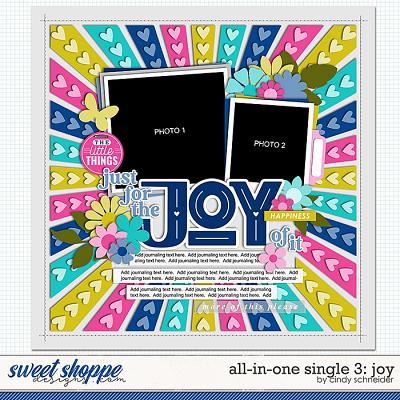Cindy's Layered Templates - All In One Single 3: Joy by Cindy Schneider