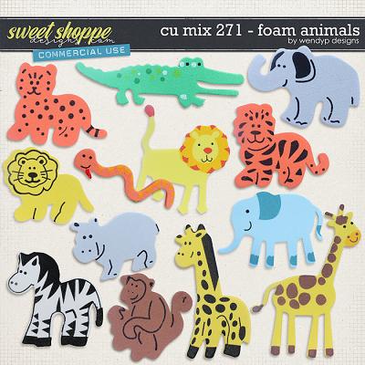 CU Mix 271 - foam animals by WendyP Designs