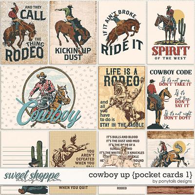 Cowboy Up Pocket Cards 1 by Ponytails