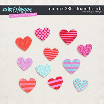 CU Mix 235 - Foam Hearts by WendyP Designs