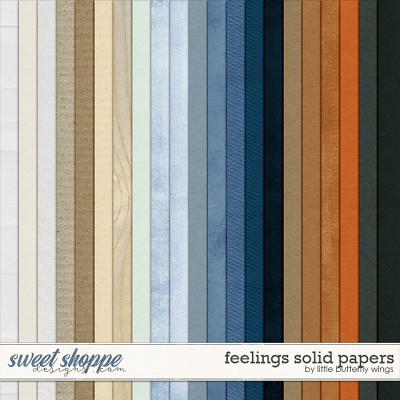 Feelings solid papers by Little Butterfly Wings