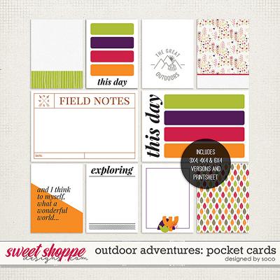 Outdoor Adventures: Pocket Cards | Designed by Soco