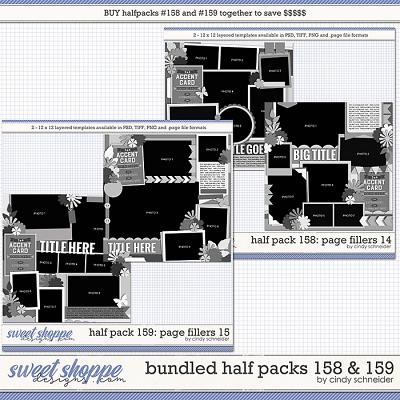 Cindy's Layered Templates - Bundled Half Packs #158-159 by Cindy Schneider