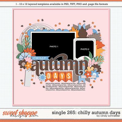 Cindy's Layered Templates - Single 265: Chilly Autumn Days by Cindy Schneider