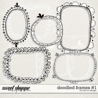 Doodled Frames #1 by Red Ivy Design