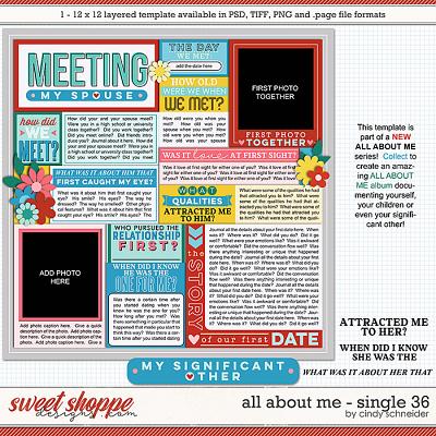 Cindy's Layered Templates - All About Me Single 36 by Cindy Schneider
