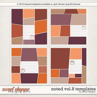 Noted Vol 8 Templates by JoCee Designs