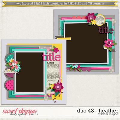 Brook's Templates - Duo 43 - Heather by Brook Magee