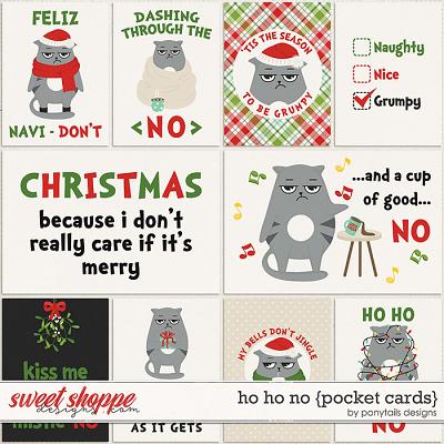 Ho Ho No Pocket Cards by Ponytails