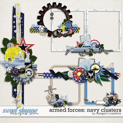 Armed Forces: Navy Clusters by Meagan's Creations