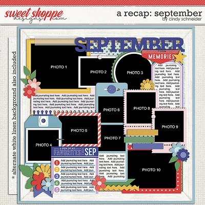 Cindy's Layered Templates - A Recap: September by Cindy Schneider Cindy's Layered Templates - A Recap: September by Cindy Schneider
