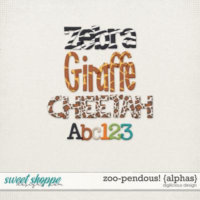 Zoo-pendous! {Alphas} by Digilicious Design