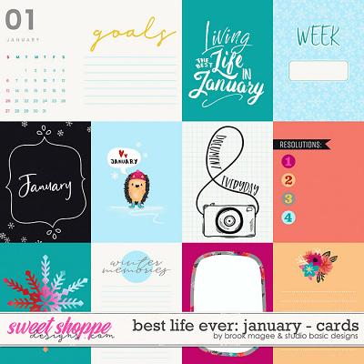 Best Life Ever: January Cards by Brook Magee and Studio Basic