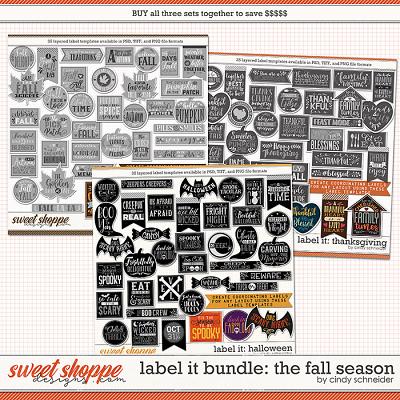 Cindy's Layered Templates - Label It Bundle: The Fall Season by Cindy Schneider