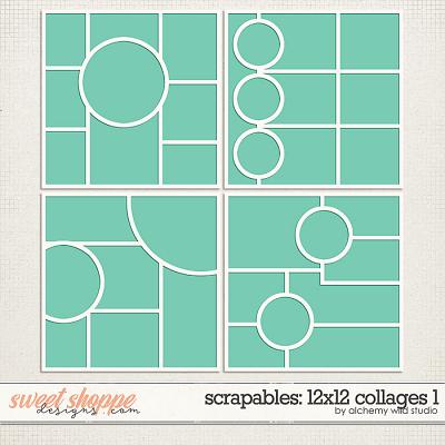 Scrapables: 12x12 Collages 1 Layered Templates by Amber