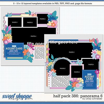 Cindy's Layered Templates - Half Pack 386: Panorama 6 by Cindy Schneider