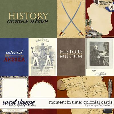 Moment in Time: Colonial Cards by Meagan's Creations