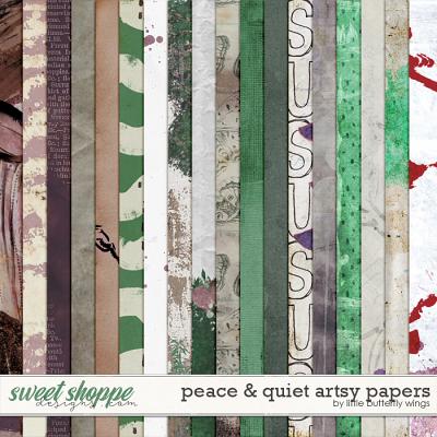 Peace & Quiet artsy papers by Little Butterfly Wings