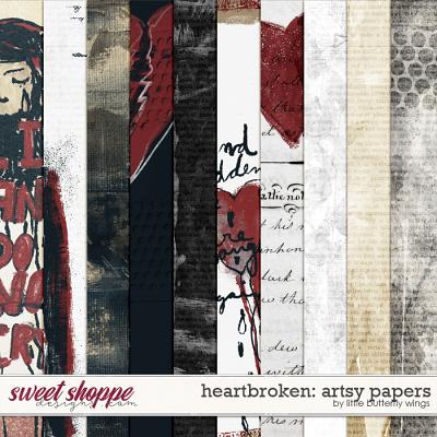 Heartbroken: artsy papers by Little Butterfly Wings