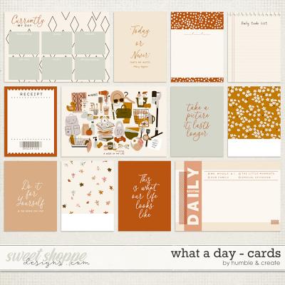 What A Day | Journal Cards - by Humble & Create