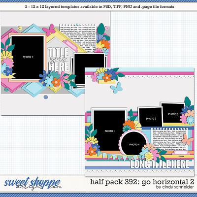 Cindy's Layered Templates - Half Pack 392: Go Horizontal 2 by Cindy Schneider