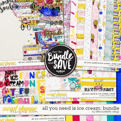 All I need is ice cream: bundle by Little Butterfly Wings