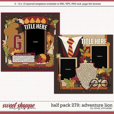 Cindy's Layered Templates - Half Pack 279: Adventure Lion by Cindy Schneider