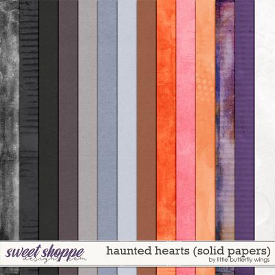 Haunted Hearts (solid papers) by Little Butterfly Wings