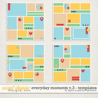 Everyday Moments Templates Vol.3 by Digital Scrapbook Ingredients