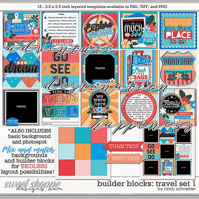 Cindy's Layered Templates - Builder Blocks: Travel Set 1 by Cindy Schneider Cindy's Layered Templates - Builder Blocks: Travel Set 1 by Cindy Schneider
