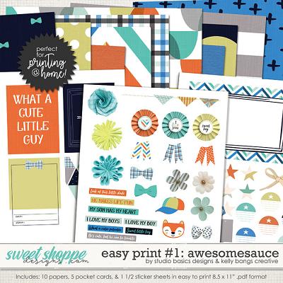 Easy Print: Awesomesauce 1 by Kelly Bangs Creative and Studio Basic