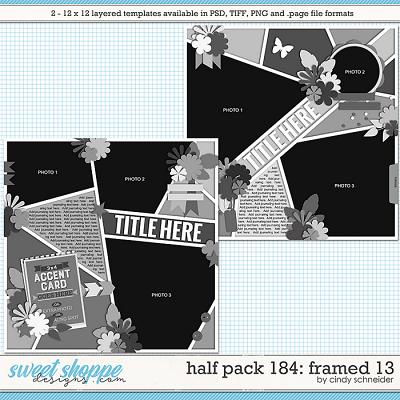 Cindy's Layered Templates - Half Pack 184: Framed 13 by Cindy Schneider