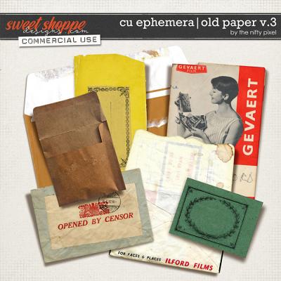 CU EPHEMERA | OLD PAPER V.3 by The Nifty Pixel