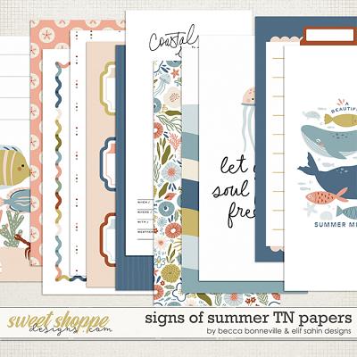 Signs of Summer TN Papers by Becca Bonneville & Elif Sahin Designs